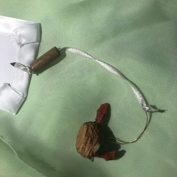 Elegant Floral Bookmark w Tiny Cardinal Nest Charm - Picture 6 of 7